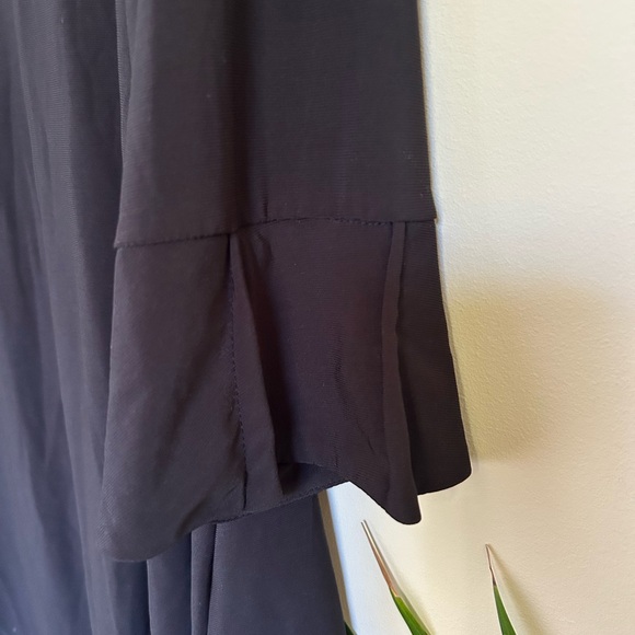 Chic Black Asymmetrical Women's Tunic - Picture 4 of 4